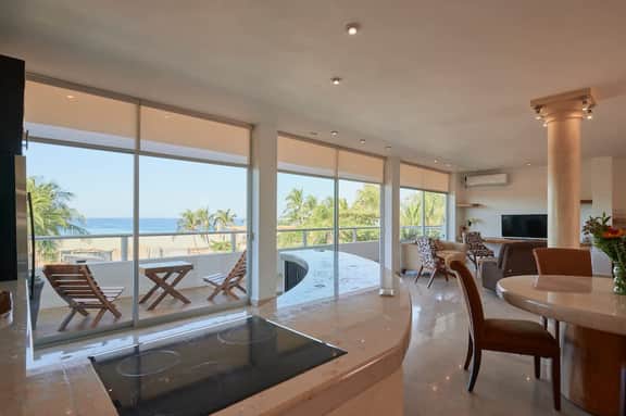 Apartment Beachfront view.